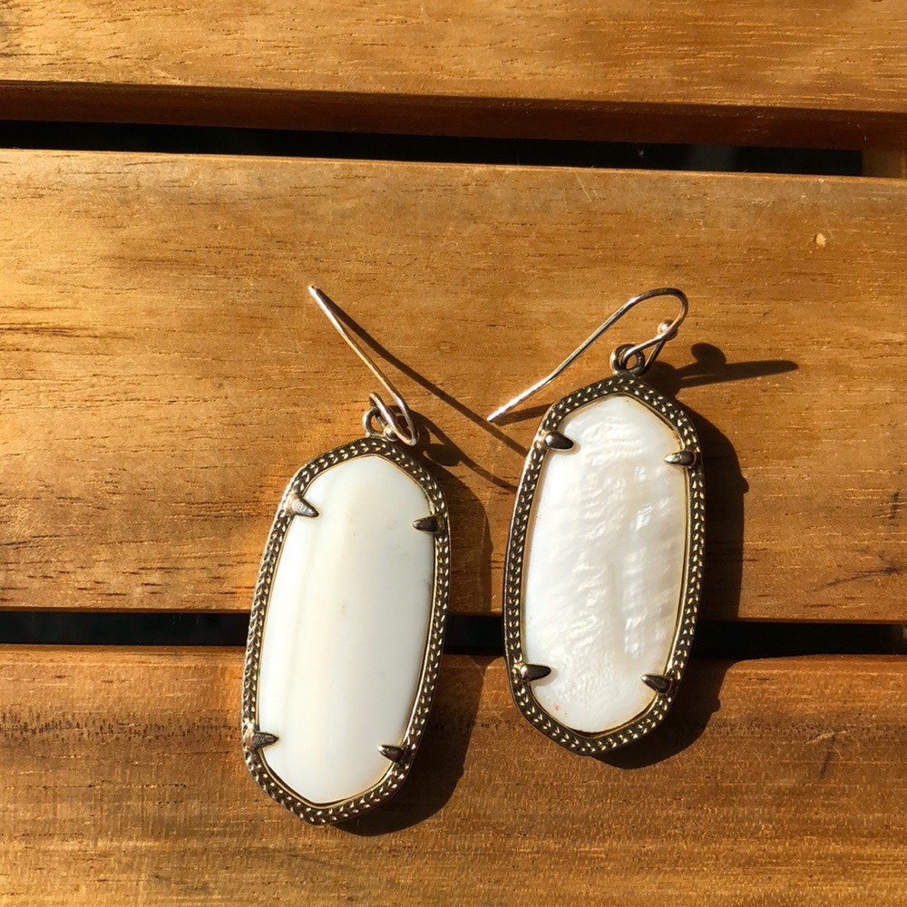 Kendra Scott White Earrings
